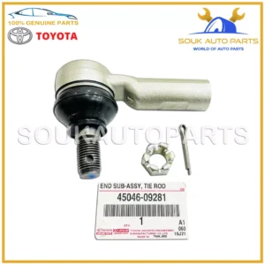 45046-09281 Genuine Toyota END SUB-ASSY, TIE ROD, RH/LH OEM FORTUNER HILUX