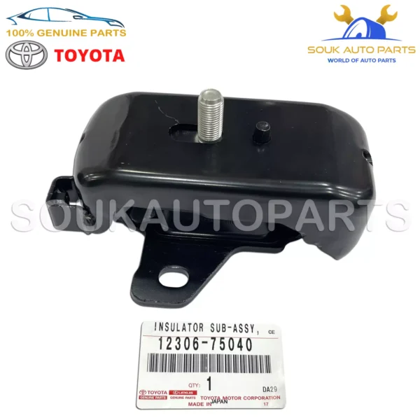 12306-75040 Genuine Toyota INSULATOR, ENGINE MOUNTING,FRONT LH 1230675040 OEM