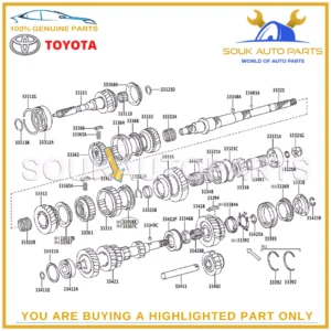 33037-60050 Genuine Toyota RING SET, SYNCHRONIZER, NO.1 3303760050 OEM