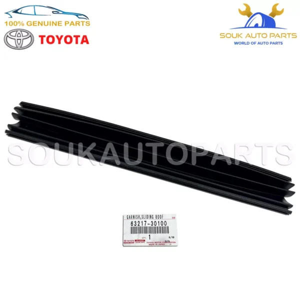 63217-30100 Genuine Toyota GARNISH SLIDING ROOF SIDE, RH 6321730100 OEM CROWN