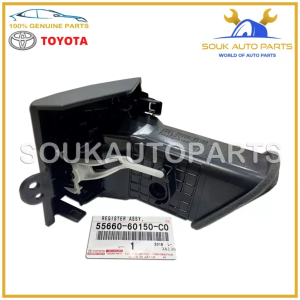 55660-60150-C0 Genuine Toyota REGISTER ASSY, INSTRUMENT PANEL, NO.2