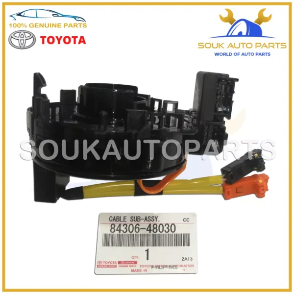 84306-48030 Genuine Toyota CABLE SUB-ASSY, SPIRAL 8430648030 OEM