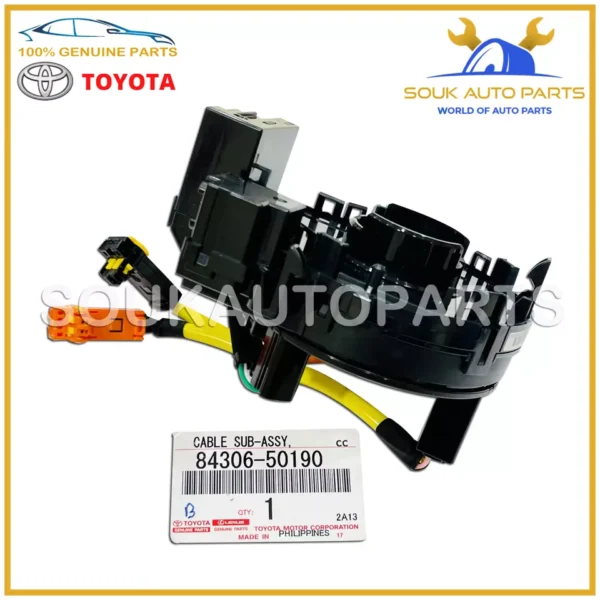 84306-50190 Genuine Toyota SPIRAL CABLE SUB-ASSY 8430650190 OEM