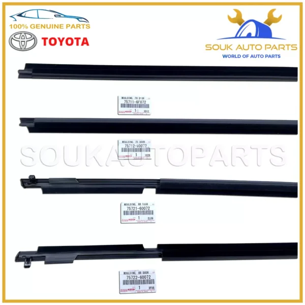 Genuine Toyota DOOR BELT MOULDING SET FOR LAND CRUISER PRADO OEM
