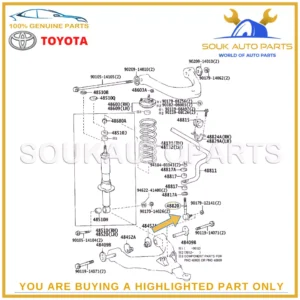 48820-AD010 Genuine Toyota LINK ASSY, FRONT STABILIZER, RH/LH