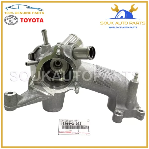 16304-31037 Genuine Toyota OUTLET SUB-ASSY, WATER 1630431037 OEM