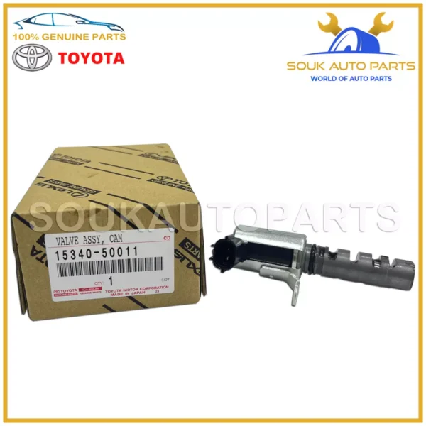 15340-50011 Genuine Toyota CAM TIMING OIL CONTROL VALVE, LH 1534050011 OEM