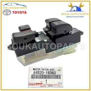 84820-16060 Genuine Toyota MASTER SWITCH ASSY, POWER WINDOW REGULATOR 8482016060