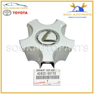 42603-50170 Genuine Toyota WHEEL HUB CENTER CAP ORNAMENT 3UZ-FE Lexus LS430