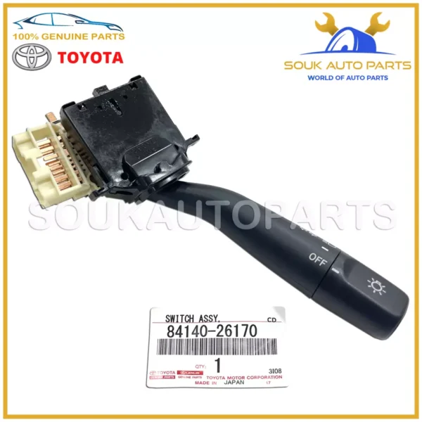84140-26170 Genuine Toyota HEADLIGHT-HEADLAMP DIMMER SWITCH 8414026170 OEM