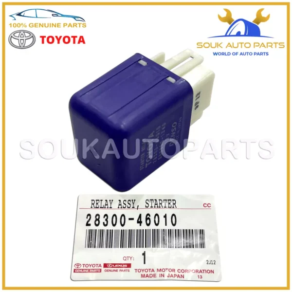 28300-46010 Genuine Toyota RELAY ASSY, STARTER 2830046010 OEM