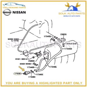 17630-15090 Genuine Toyota VALVE ASSY, AIR CONTROL 1763015090 4RUNNER HIACE 2ZR