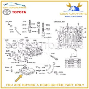35330-08010 Genuine Toyota STRAINER ASSY, VALVE BODY OIL 3533008010 OEM
