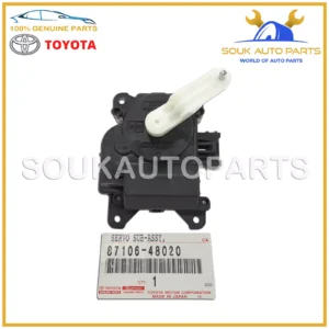 87106-48020 Genuine Toyota SERVO SUB ASSY DAMPER (FOR AIR MIX) 8710648020 OEM