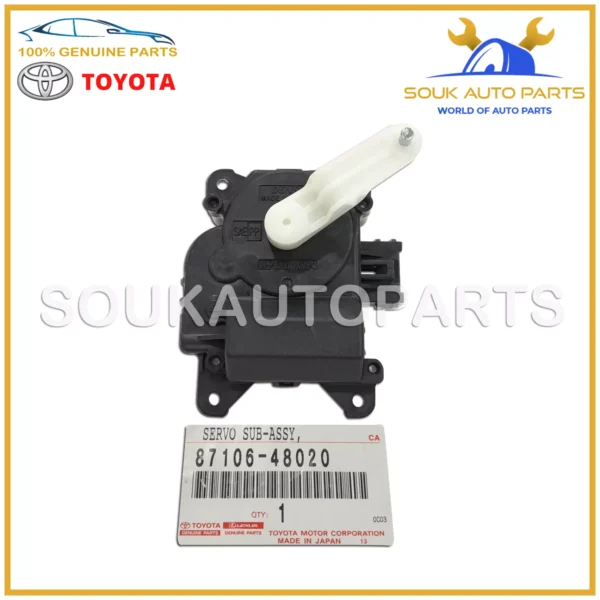 87106-48020 Genuine Toyota SERVO SUB ASSY DAMPER (FOR AIR MIX) 8710648020 OEM