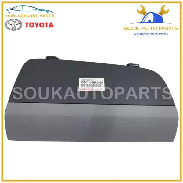 55041-26040-B0 Genuine Toyota INSTRUMENT PANEL BOX DOOR ASSY, NO.1 5504126040B0
