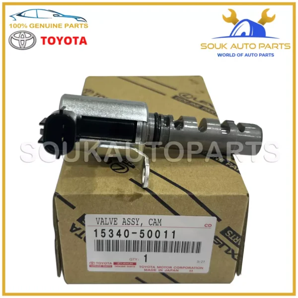 15340-50011 Genuine Toyota CAM TIMING OIL CONTROL VALVE, LH 1534050011 OEM