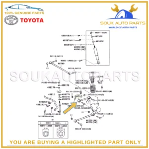 48710-35050 Genuine Toyota UPPER CONTROL ARM ASSY, RH/LH For 4Runner FJ Cruiser