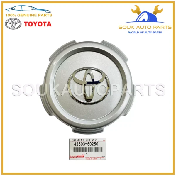 42603-60250 Genuine Toyota ORNAMENT SUB-ASSY, WHEEL HUB 4260360250 OEM