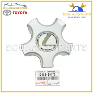 42603-50170 Genuine Toyota WHEEL HUB CENTER CAP ORNAMENT 3UZ-FE Lexus LS430