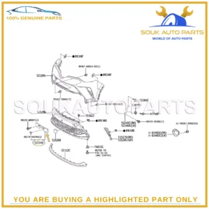52114-F4110 Genuine Toyota BRACKET FR BUMPER 52114F4110 OEM C-HR