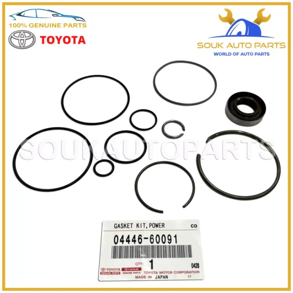 04446-60091 Genuine Toyota GASKET KIT, POWER STEERING PUMP 0444660091 OEM