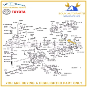 22390-6A511 Genuine Toyota FUEL CUT SOLENOID ASSY 223906A511 OEM