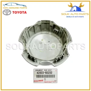 42603-60250 Genuine Toyota ORNAMENT SUB-ASSY, WHEEL HUB 4260360250 OEM