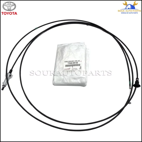 77035-0K130 Genuine Toyota FUEL LID LOCK CONTROL CABLE SUB-ASSY 770350K130 OEM