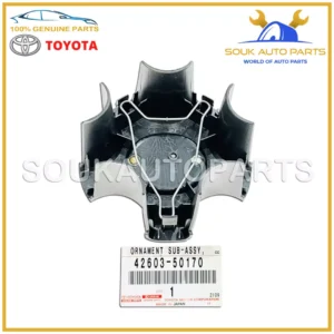 42603-50170 Genuine Toyota WHEEL HUB CENTER CAP ORNAMENT 3UZ-FE Lexus LS430