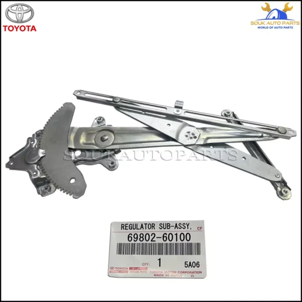 69802-60100 Genuine Toyota REGULATOR SUB-ASSY OEM