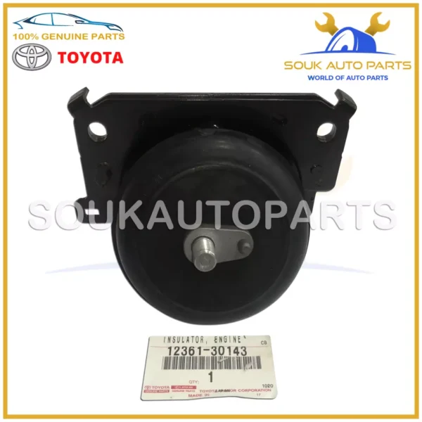 12361-30143 Genuine Toyota INSULATOR, ENGINE MOUNTING FRONT 1236130143 OEM