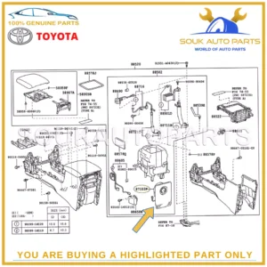 87103-60460 Genuine Toyota MOTOR SUB-ASSY, BLOWER W/FAN(FOR COOL BOX) 8710360460