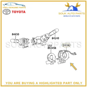 84306-48030 Genuine Toyota CABLE SUB-ASSY, SPIRAL 8430648030 OEM