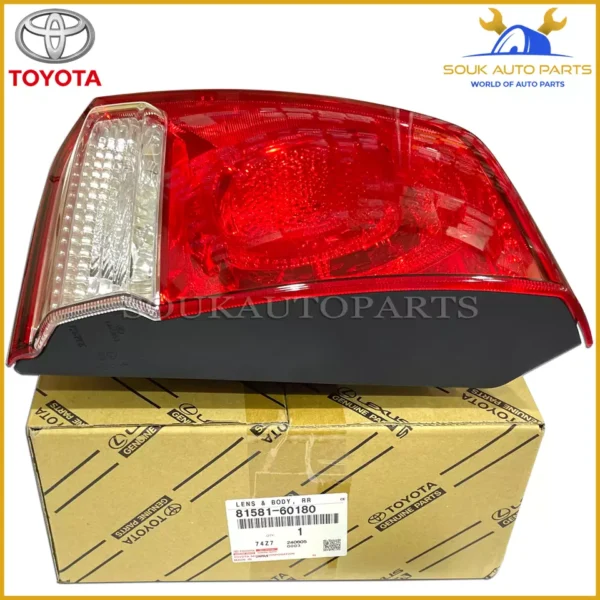 81581-60180 Genuine Toyota LENS AND BODY, REAR LAMP, RH 8158160180 LAND CRUISER