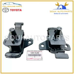 12361-0L030 Genuine Toyota INSULATOR SET (2PCS), ENGINE MOUNTING, FRONT 1KD 2KD