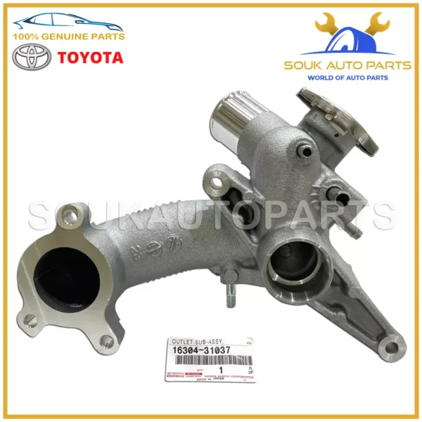 16304-31037 Genuine Toyota OUTLET SUB-ASSY, WATER 1630431037 OEM
