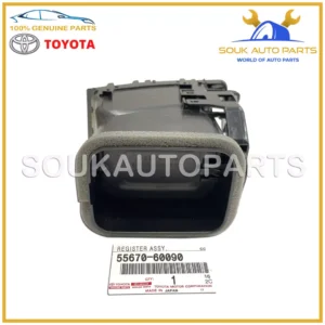 55670-60090 Genuine Toyota REGISTER ASSY, INSTRUMENT PANEL, CENTER 5567060090