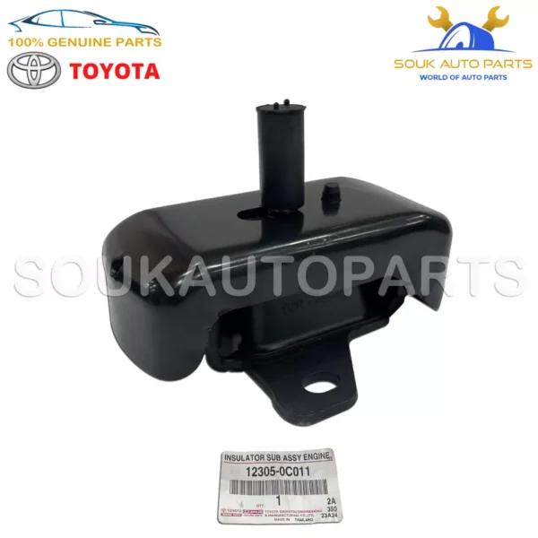 12305-0C011 Genuine Toyota INSULATOR, ENGINE MOUNTING, FRONT 123050C011 OEM