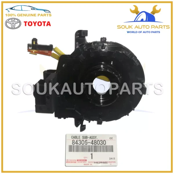 84306-48030 Genuine Toyota CABLE SUB-ASSY, SPIRAL 8430648030 OEM
