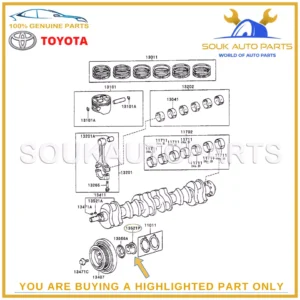 13521-46040 Genuine Toyota CRANKSHAFT TIMING PULLEY CRESTA Lexus IS300