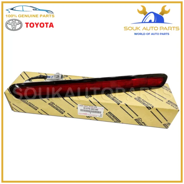 81570-0K100 Genuine Toyota LAMP ASSY STOP CENTER 815700K100 OEM