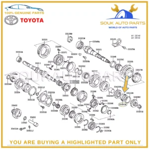 90363-25060 Genuine Toyota BEARING (FOR OUTPUT SHAFT REAR) 9036325060 OEM