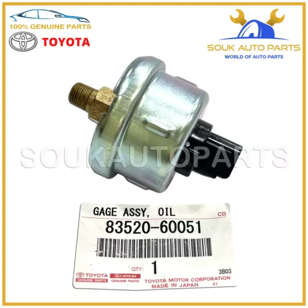 83520-60051 Genuine Toyota GAGE OIL PRESSURE SENDING UNIT 8352060051 OEM