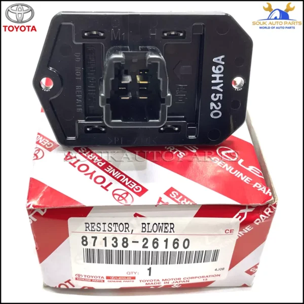 87138-26160 Genuine Toyota RESISTOR, BLOWER 8713826160 OEM ZELAS HIACE RAV4