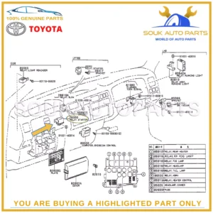 28300-54110 Genuine Toyota RELAY ASSY, STARTER 2830054110 OEM