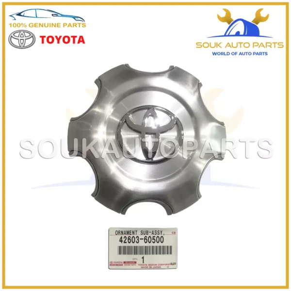 42603-60500 Genuine Toyota WHEEL HUB ORNAMENT, 4260360500 OEM