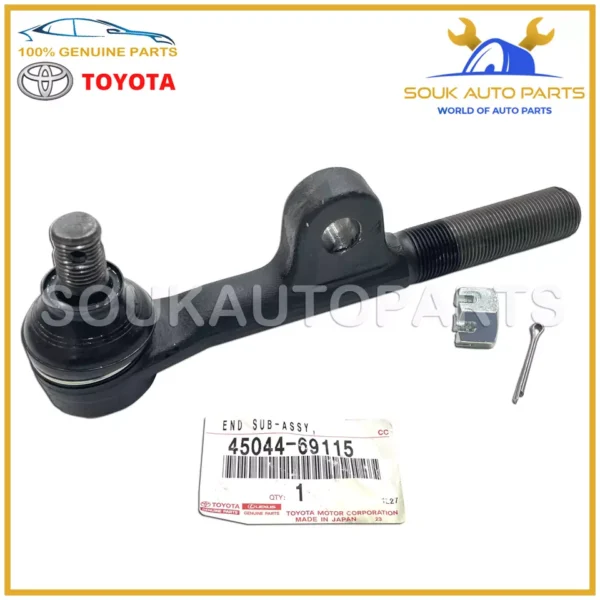 45044-69115 Genuine Toyota END SUB-ASSY, STEERING RELAY ROD, RH 4504469115 OEM