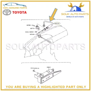 83710-12461 Genuine Toyota CABLE ASSY, SPEEDOMETER DRIVE, NO.1 8371012461 OEM