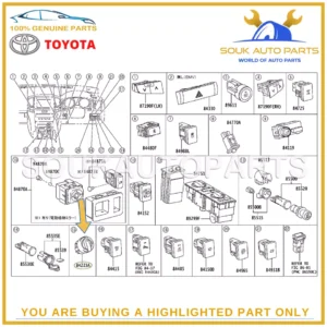 84223-60010 Genuine Toyota SWITCH, TRANSFER POSITION 8422360010 Land Cruiser